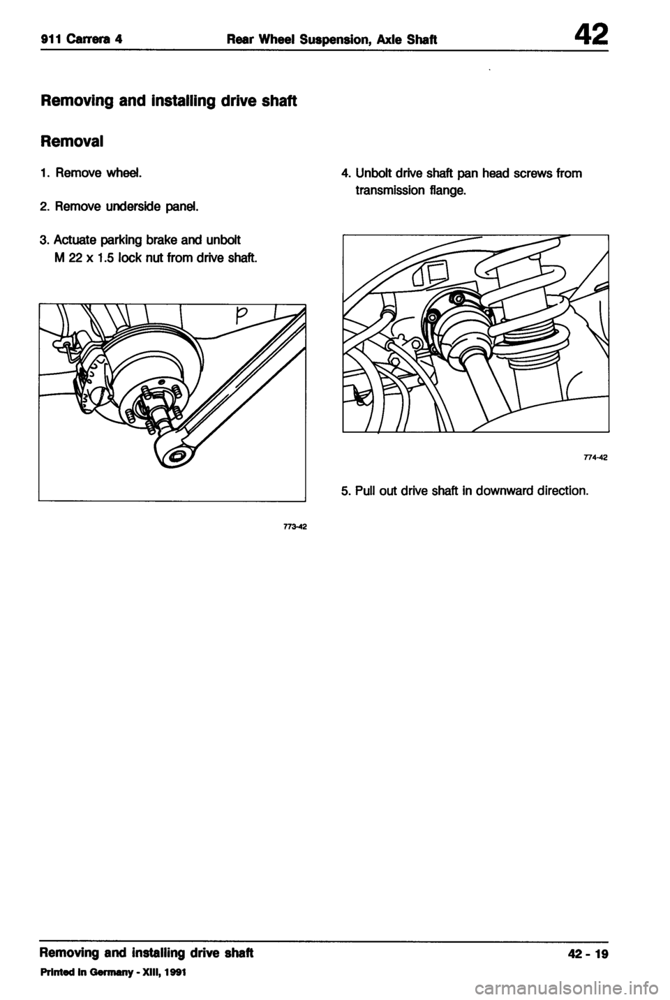 PORSCHE 964 1987 2.G Service Workshop Manual 4 