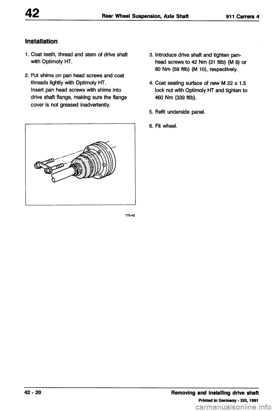 PORSCHE 964 1987 2.G Service Workshop Manual 4 