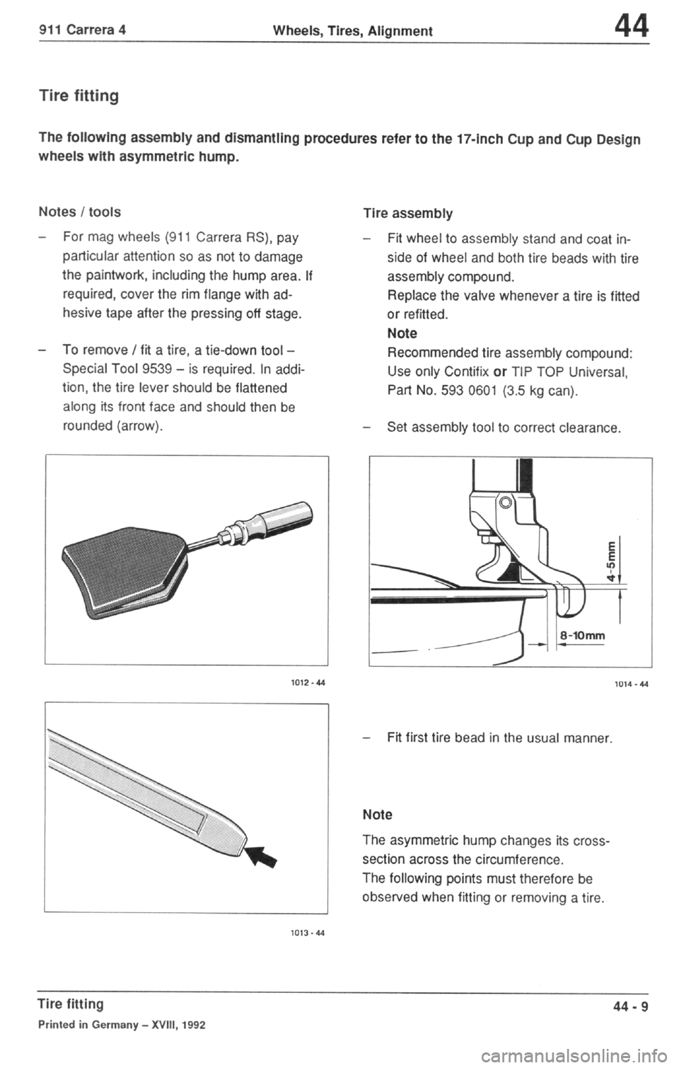 PORSCHE 964 1987 2.G Service Workshop Manual 4 