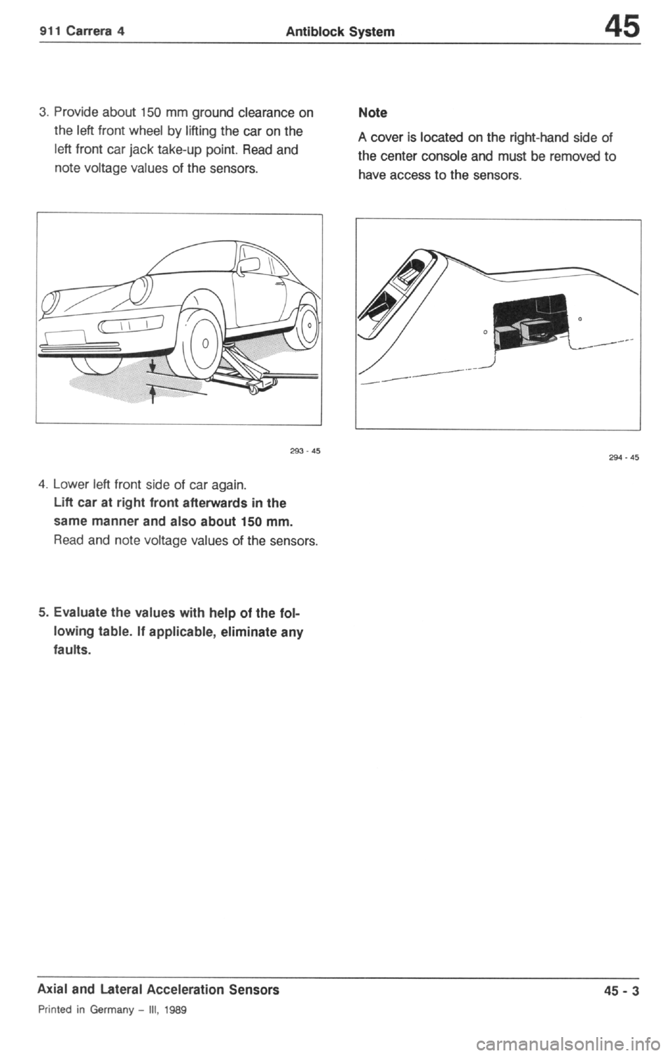 PORSCHE 964 1987 2.G Service Workshop Manual 4 