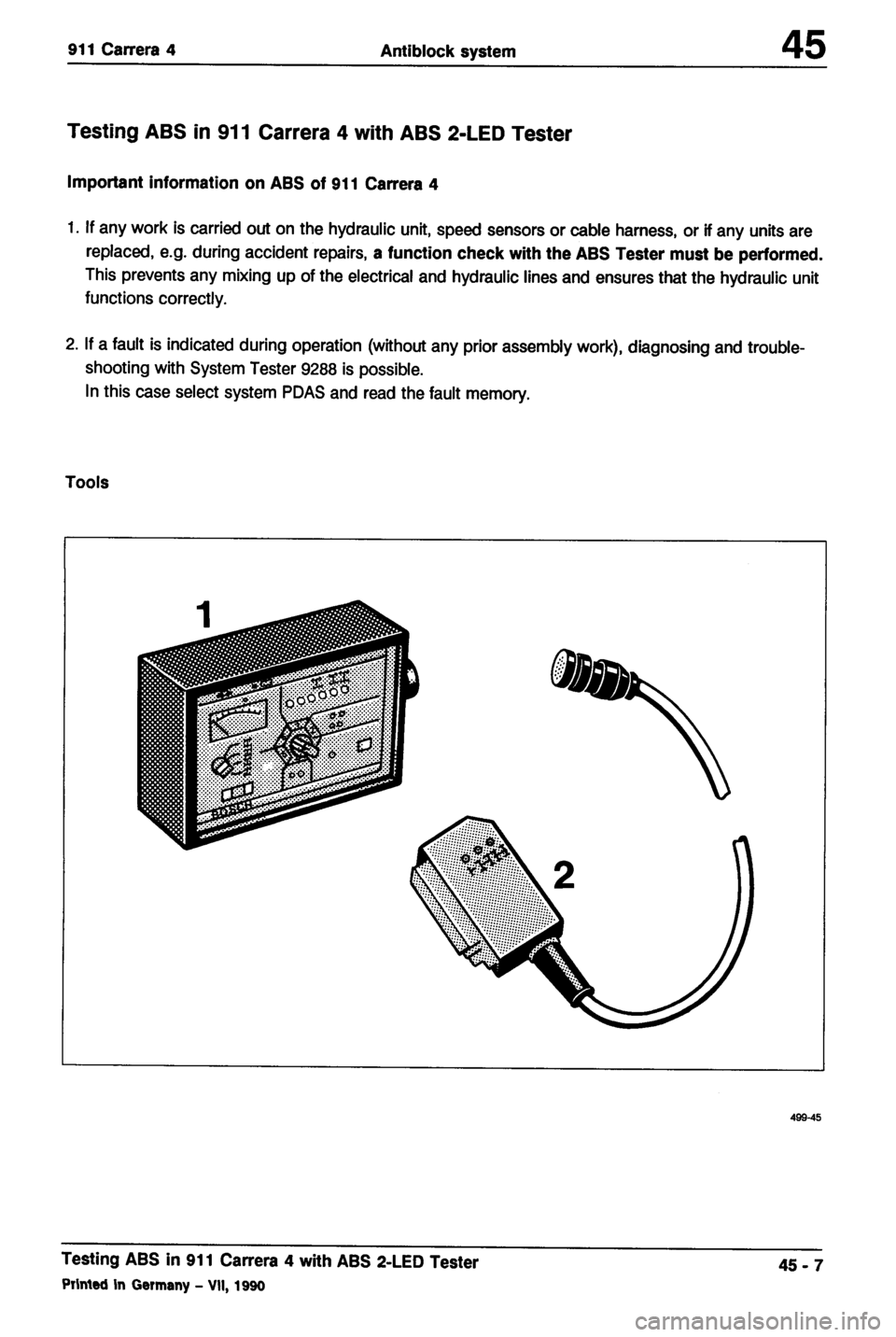 PORSCHE 964 1987 2.G Service Workshop Manual 4 
