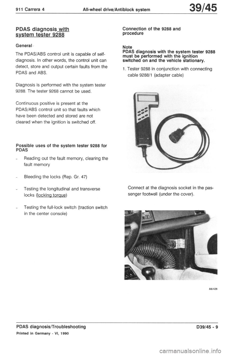 PORSCHE 964 1987 2.G Service Workshop Manual 4 