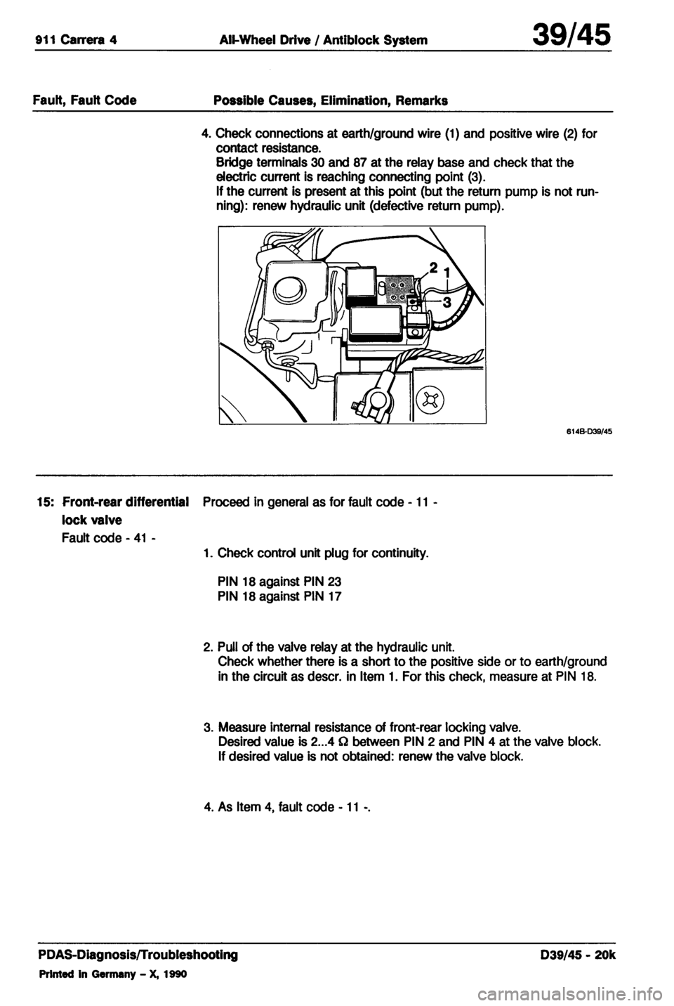 PORSCHE 964 1987 2.G Service Workshop Manual 4 