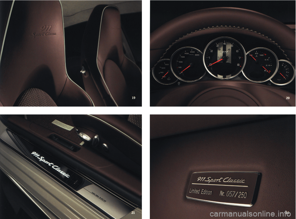 PORSCHE 911 SPORT CLASSIC 2009 5.G Information Manual 