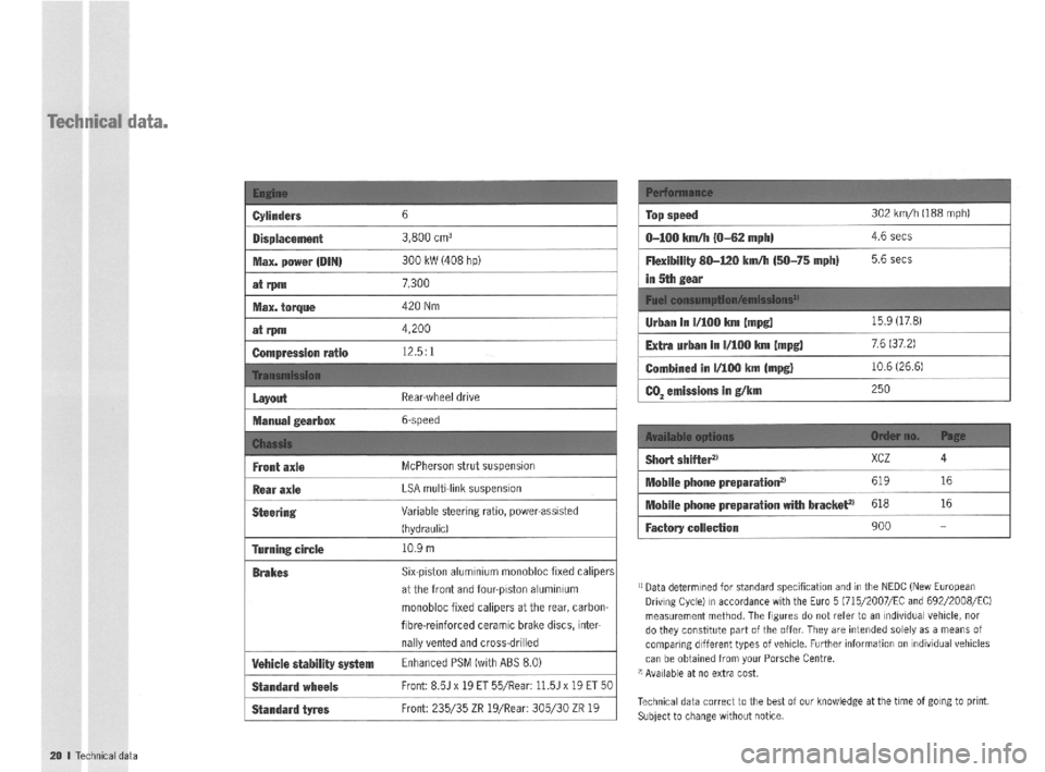 PORSCHE 911 SPORT CLASSIC 2009 5.G Information Manual 