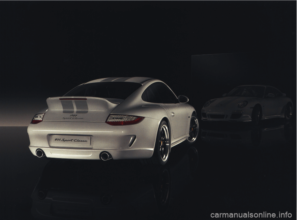 PORSCHE 911 SPORT CLASSIC 2009 5.G Information Manual 