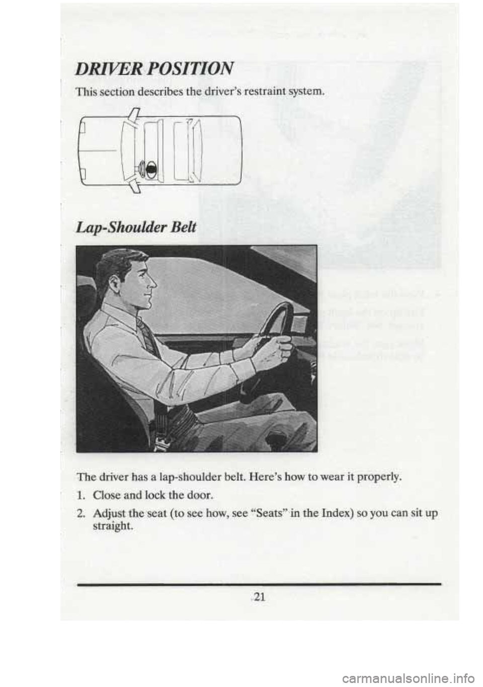 CADILLAC FLEETWOOD 1994  Owners Manual I1 II II I Ill 
r I 1 
I 
.Lapshoulder Belt 
I- 
.. 
i 
r  