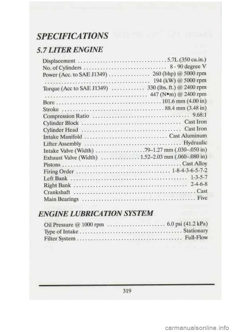 CADILLAC FLEETWOOD 1994  Owners Manual 