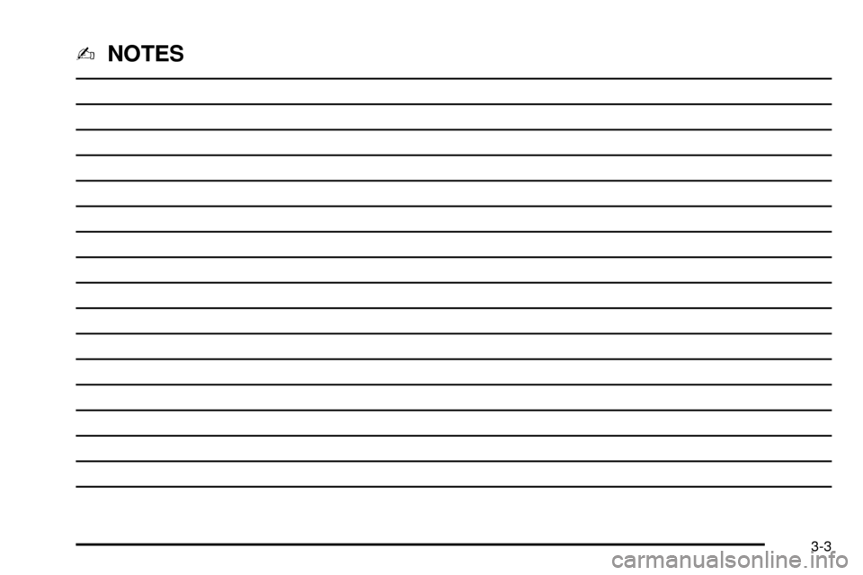 CADILLAC ESCALADE 2003 2.G Owners Manual -NOTES
3-3 