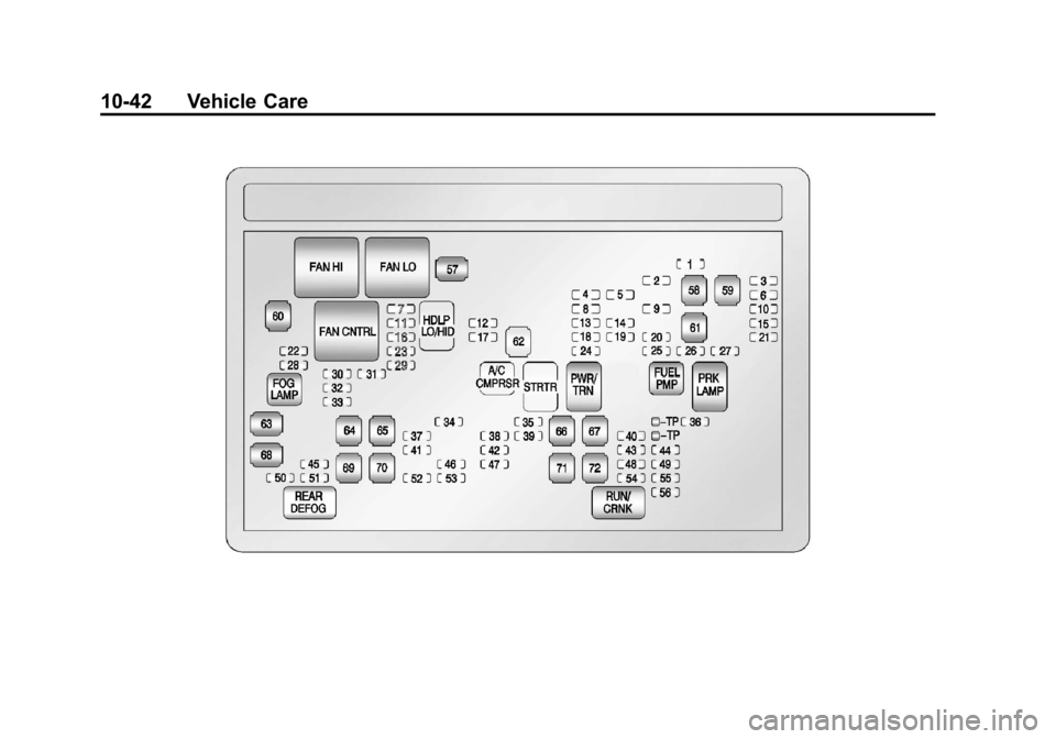 CADILLAC ESCALADE EXT 2011 3.G Owners Manual Black plate (42,1)Cadillac Escalade EXT Owner Manual - 2011
10-42 Vehicle Care 