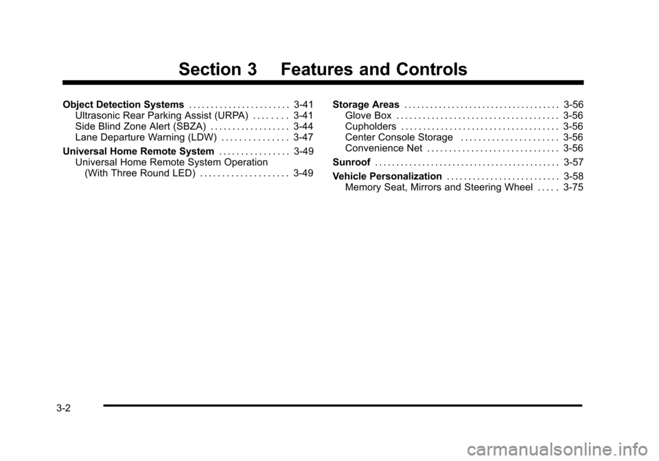 CADILLAC STS 2010 1.G Owners Manual 