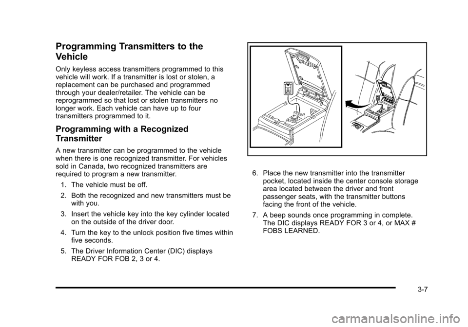 CADILLAC STS 2010 1.G Owners Manual 