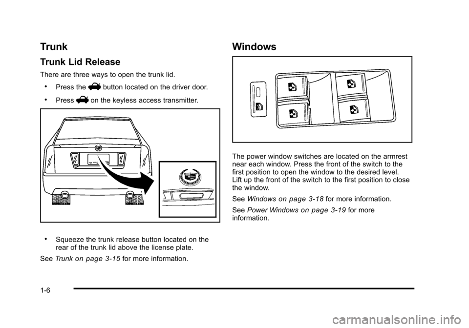 CADILLAC STS 2010 1.G Owners Manual 