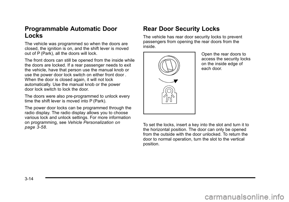 CADILLAC STS 2010 1.G Owners Manual 