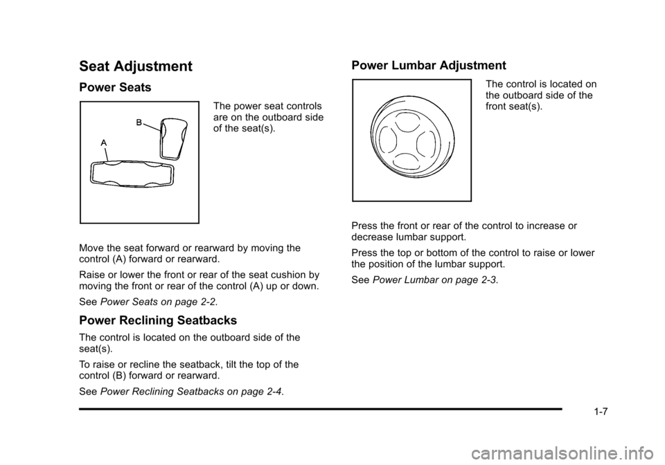 CADILLAC STS 2010 1.G Owners Manual 