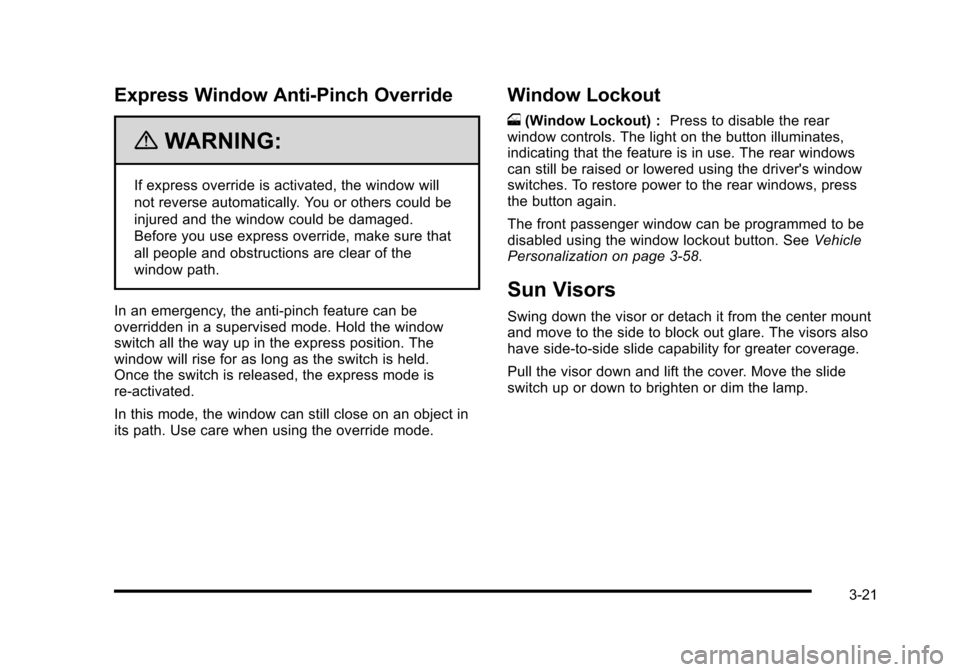 CADILLAC STS 2010 1.G Owners Manual 