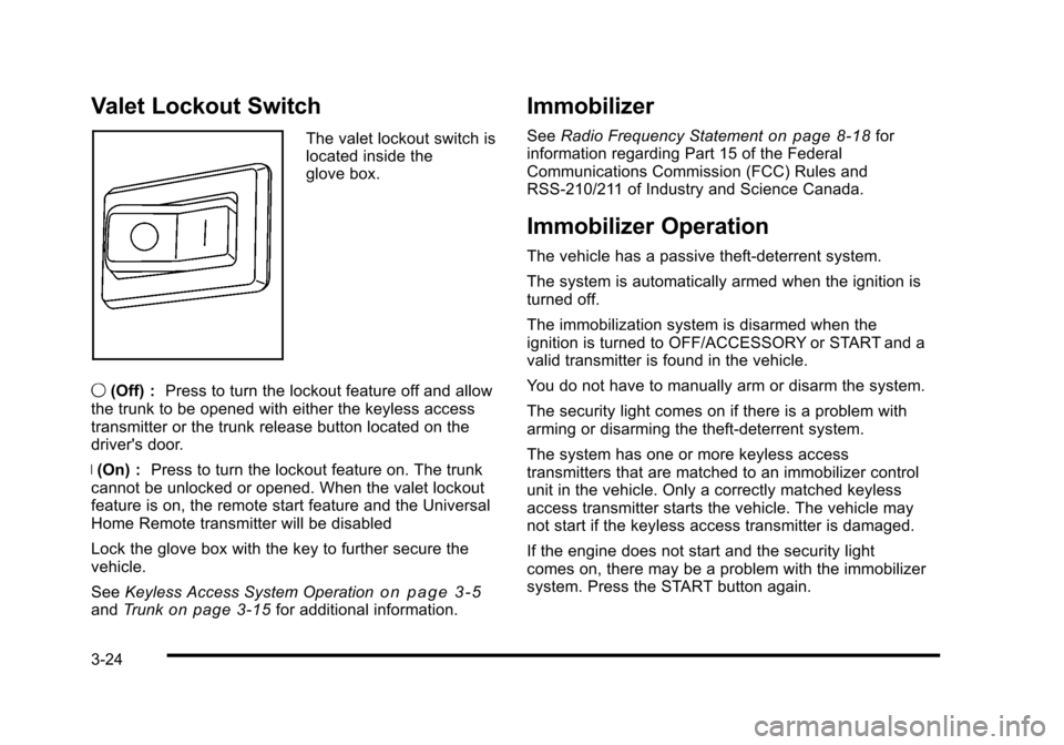 CADILLAC STS 2010 1.G Owners Manual 