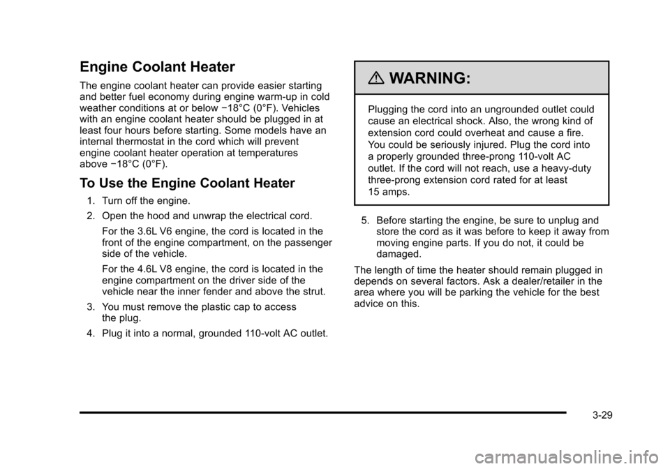 CADILLAC STS 2010 1.G Owners Manual 