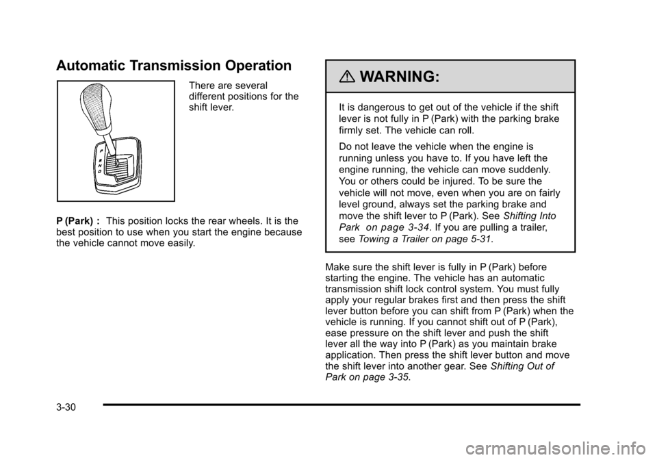 CADILLAC STS 2010 1.G Owners Manual 