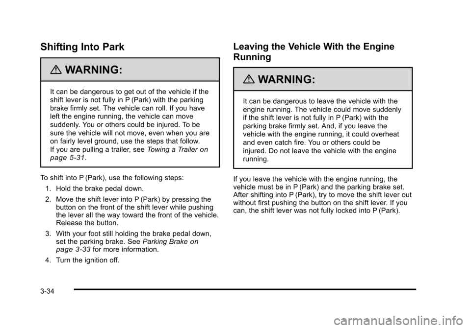 CADILLAC STS 2010 1.G Owners Manual 