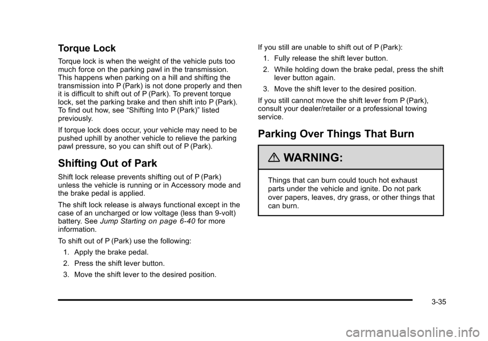 CADILLAC STS 2010 1.G Owners Manual 