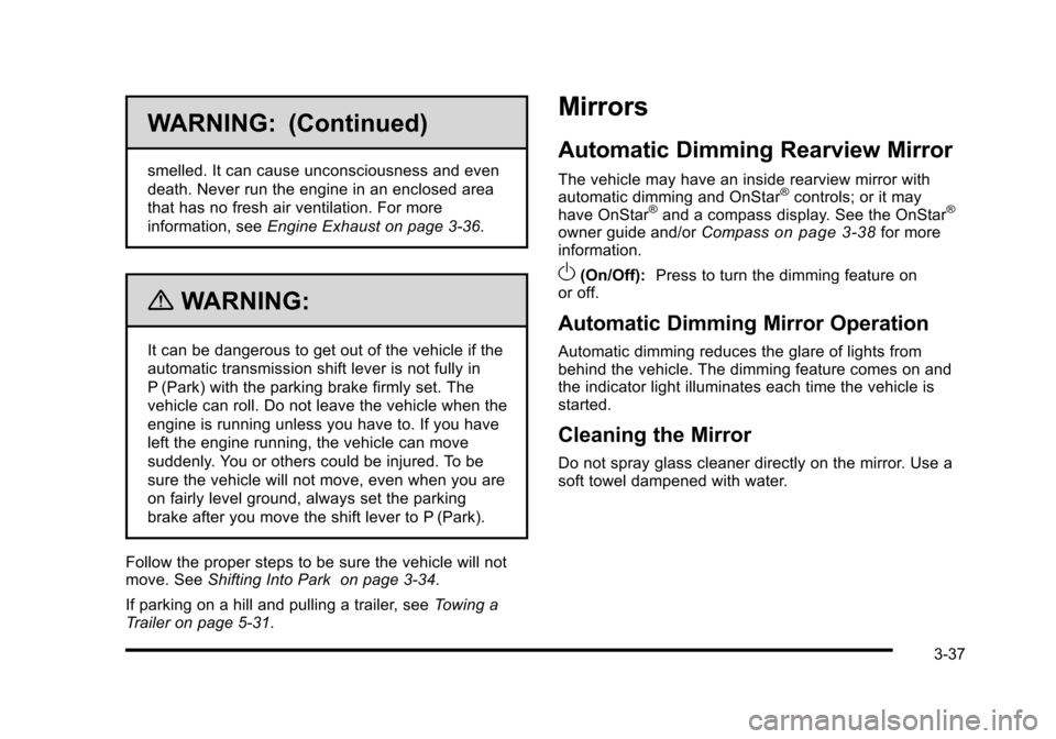 CADILLAC STS 2010 1.G Owners Manual 