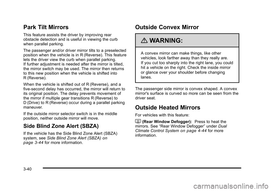 CADILLAC STS 2010 1.G Owners Manual 