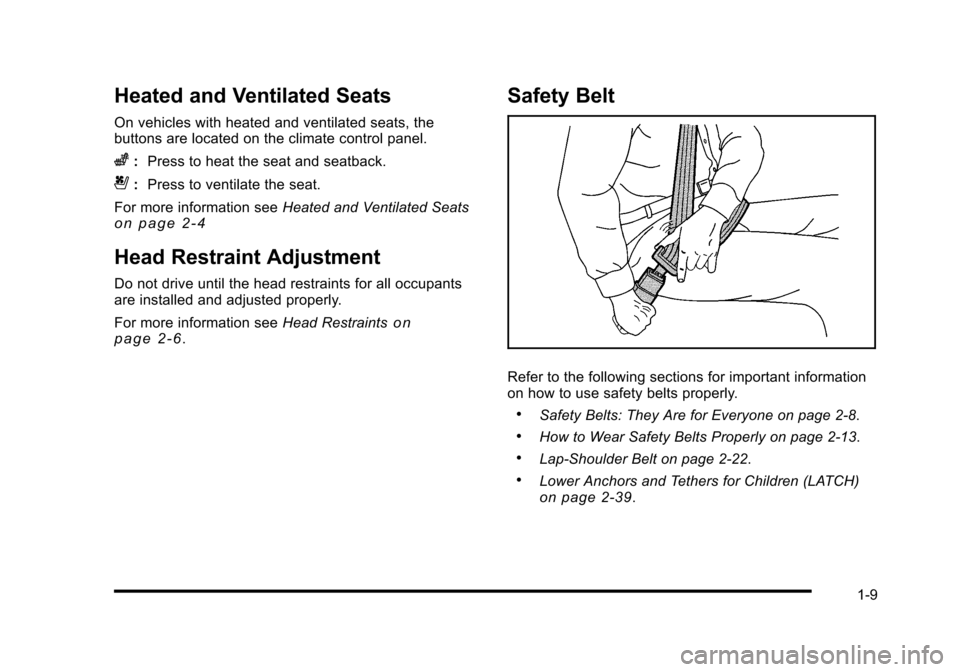 CADILLAC STS 2010 1.G Owners Manual 