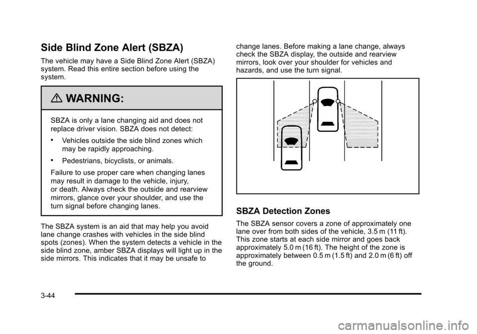 CADILLAC STS 2010 1.G Owners Manual 