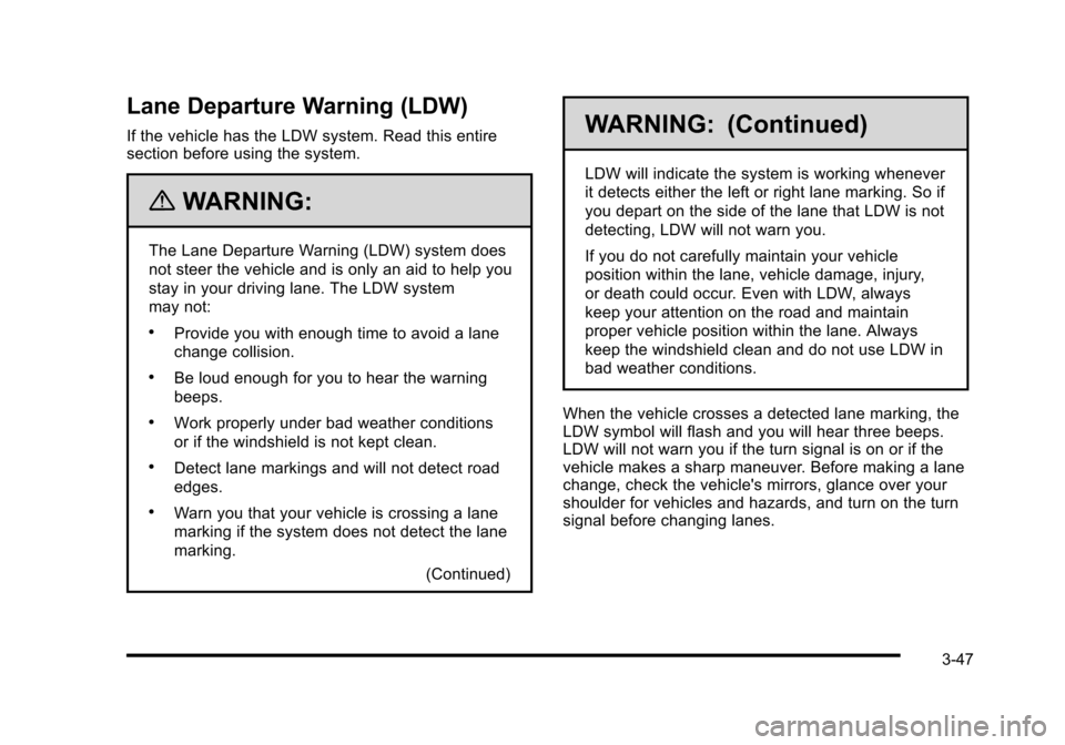 CADILLAC STS 2010 1.G Owners Manual 