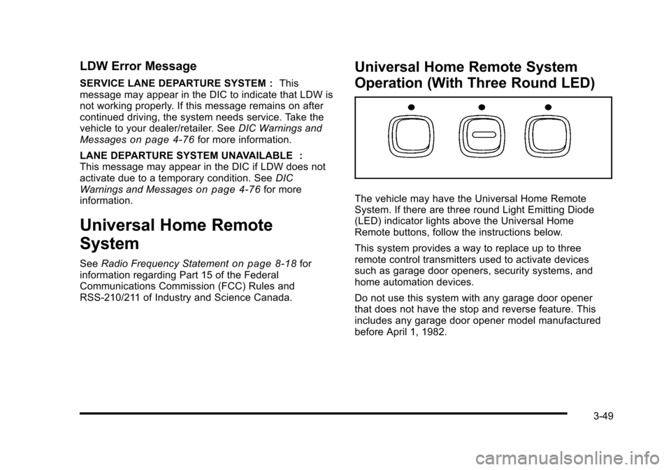 CADILLAC STS 2010 1.G Owners Manual 