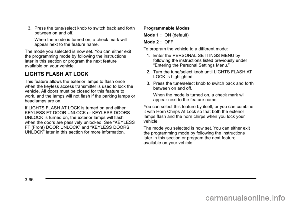 CADILLAC STS 2010 1.G Owners Manual 