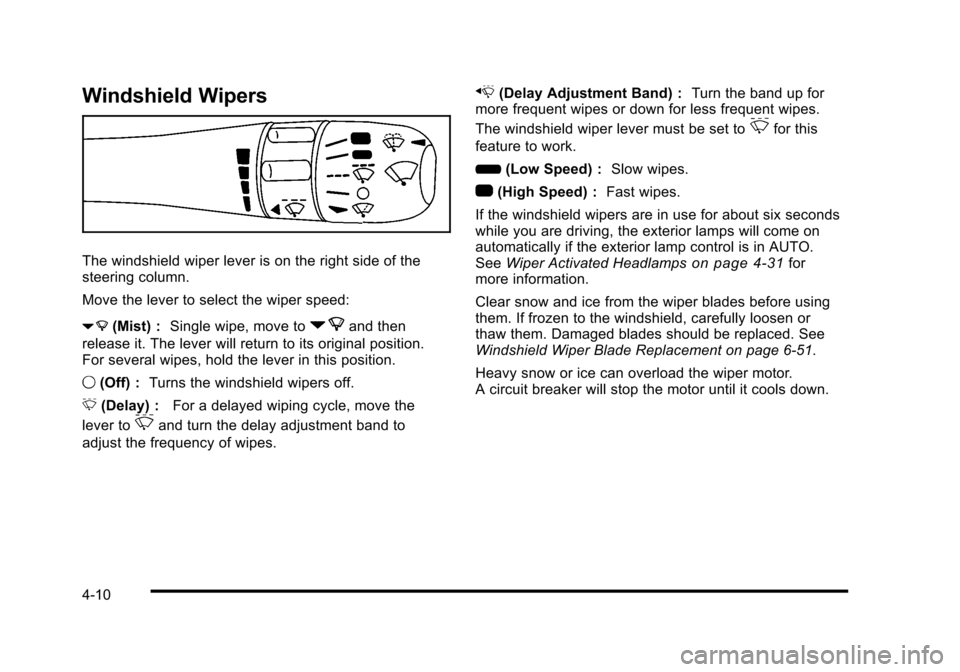 CADILLAC STS 2010 1.G Owners Manual 
