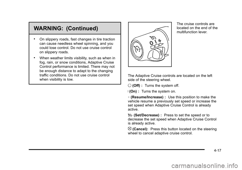 CADILLAC STS 2010 1.G Owners Manual 