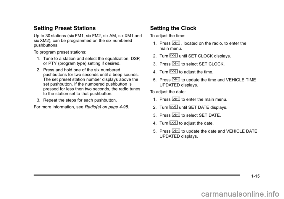 CADILLAC STS 2010 1.G Owners Manual 