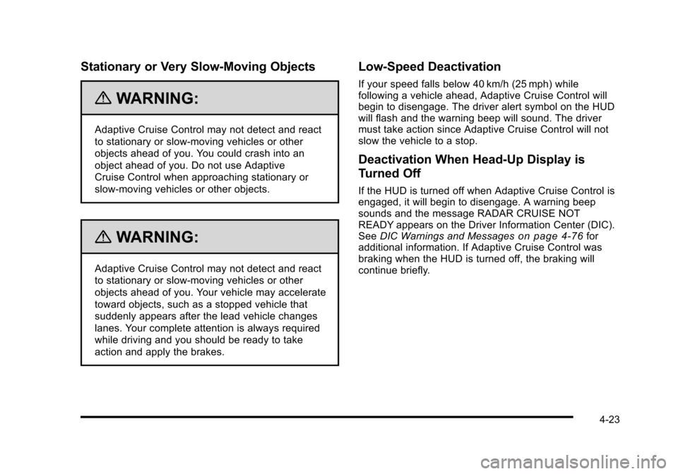 CADILLAC STS 2010 1.G Owners Manual 