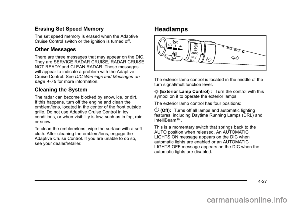 CADILLAC STS 2010 1.G Owners Manual 
