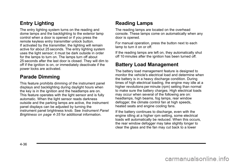 CADILLAC STS 2010 1.G Owners Manual 