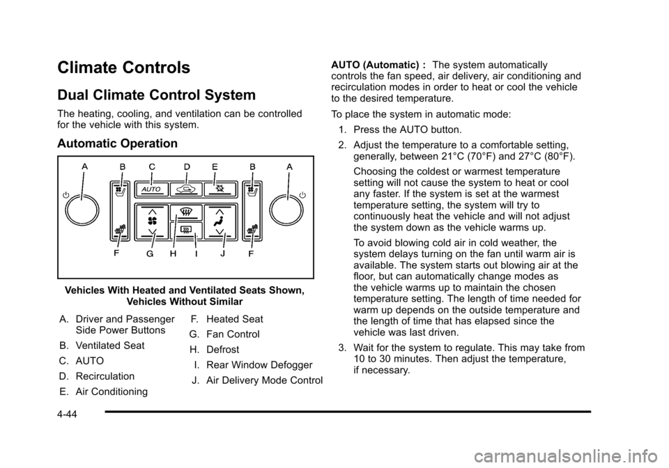 CADILLAC STS 2010 1.G Owners Manual 