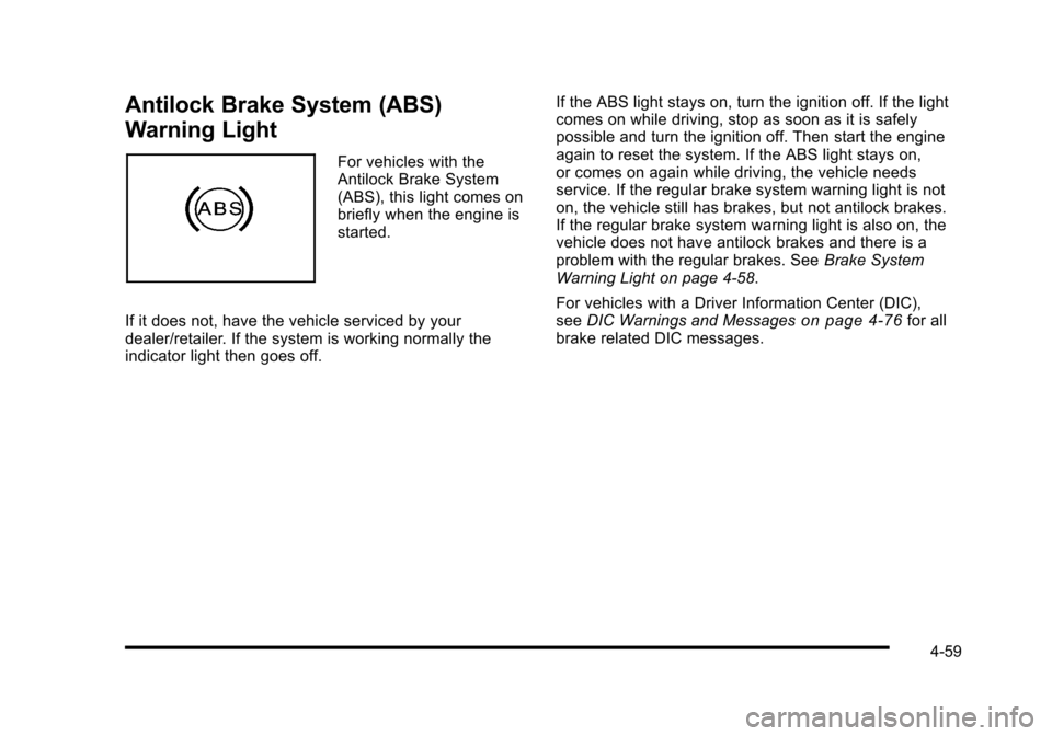 CADILLAC STS 2010 1.G Owners Manual 