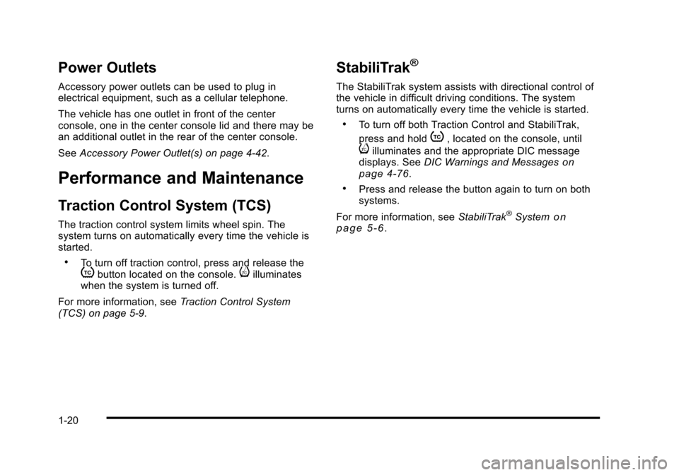 CADILLAC STS 2010 1.G Owners Manual 