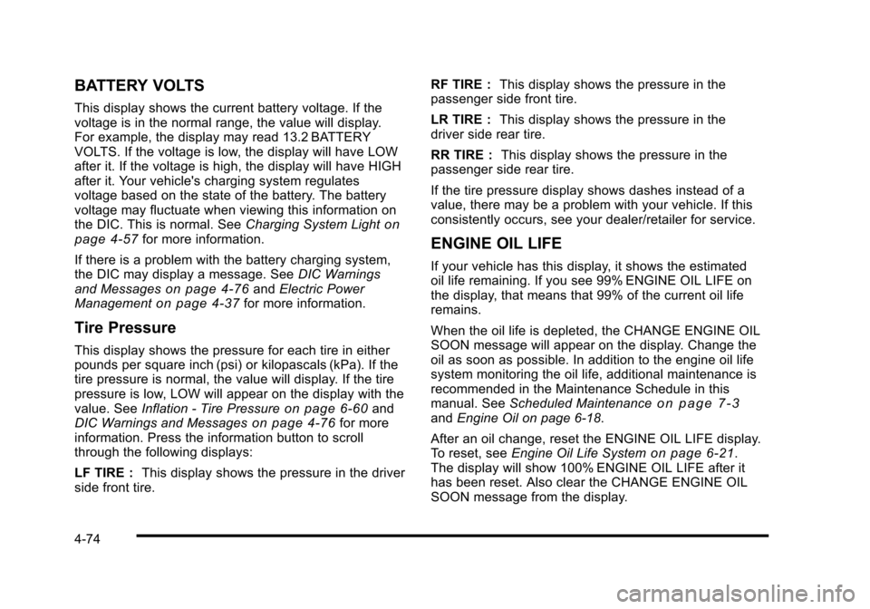 CADILLAC STS 2010 1.G Owners Manual 