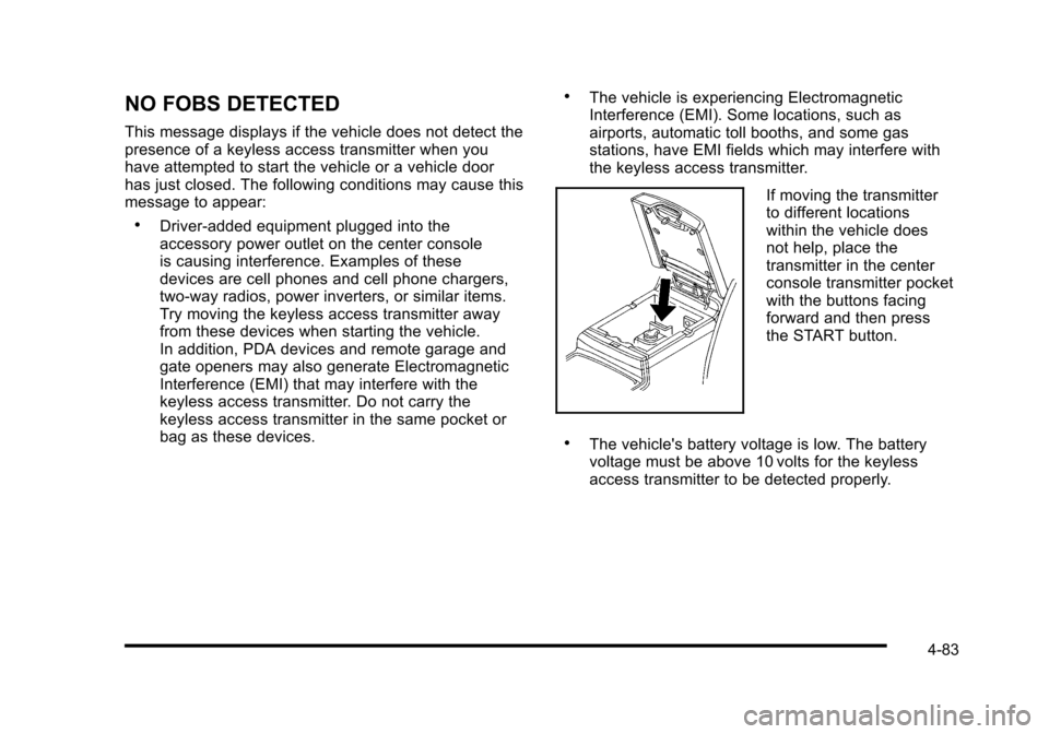 CADILLAC STS 2010 1.G Owners Manual 