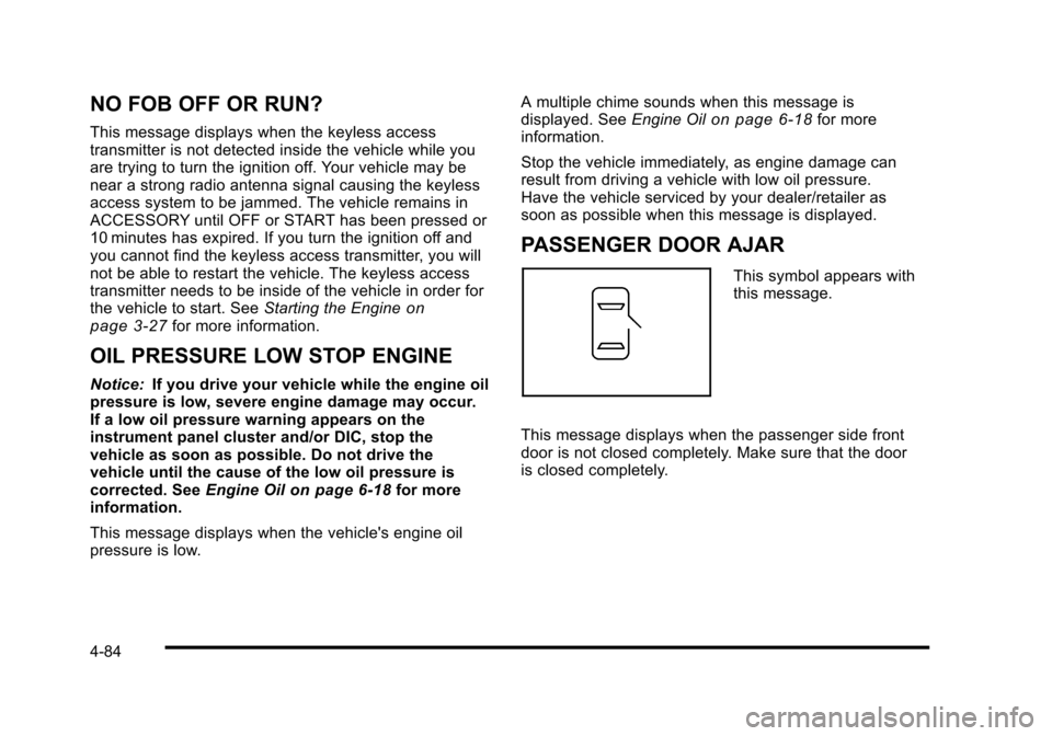 CADILLAC STS 2010 1.G Owners Manual 