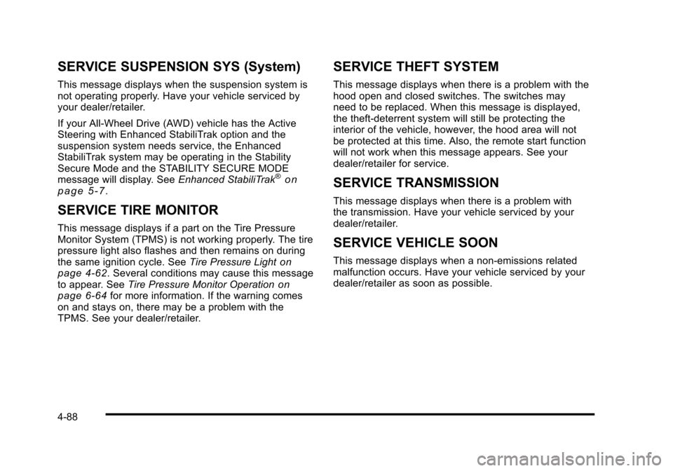 CADILLAC STS 2010 1.G Owners Manual 