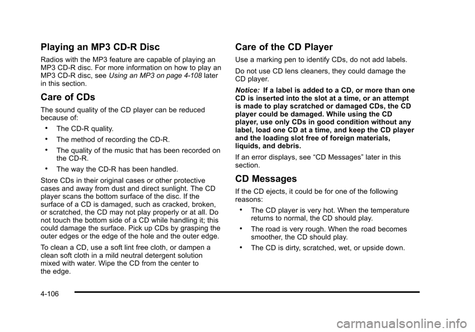 CADILLAC STS 2010 1.G Owners Manual 