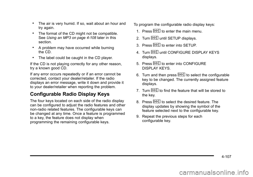 CADILLAC STS 2010 1.G Owners Manual 