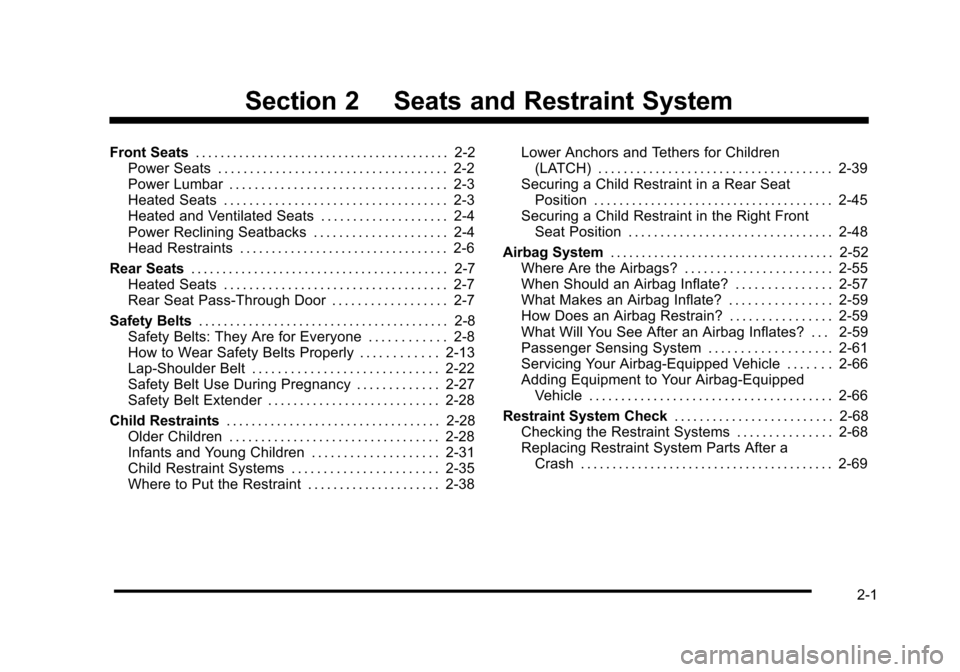CADILLAC STS 2010 1.G Owners Manual 