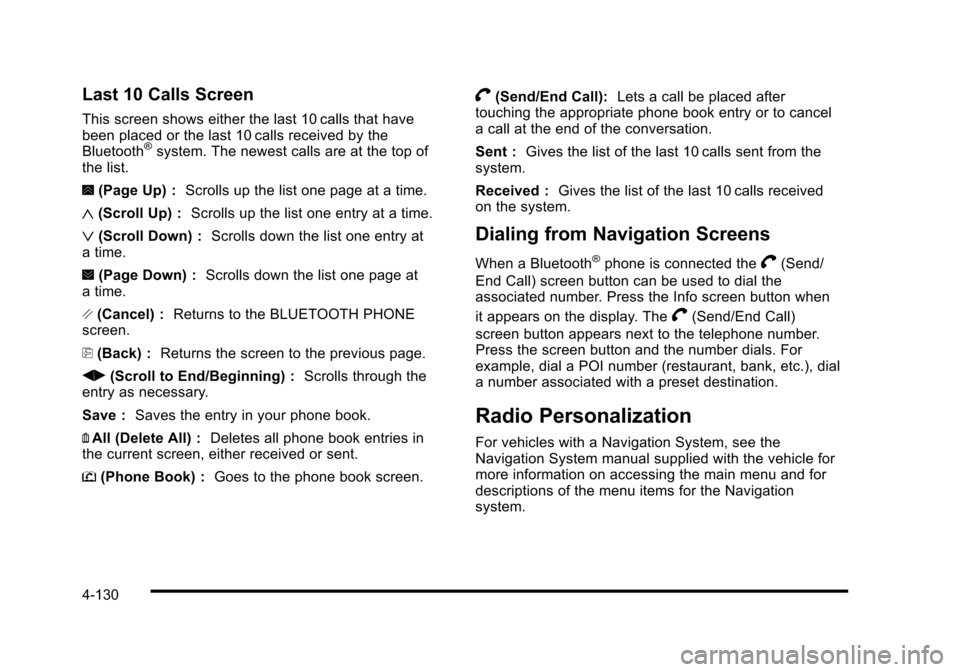 CADILLAC STS 2010 1.G Owners Manual 