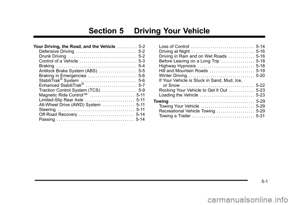 CADILLAC STS 2010 1.G Owners Manual 